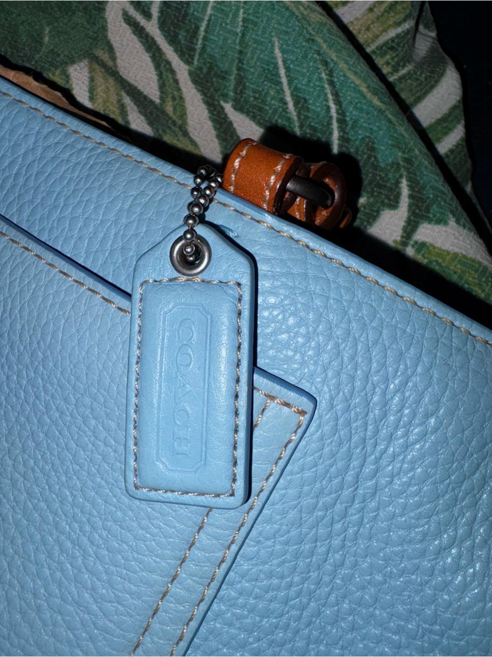 Coach bundle vintage Chelsea tote blue black leather bag - Picture 13 of 16